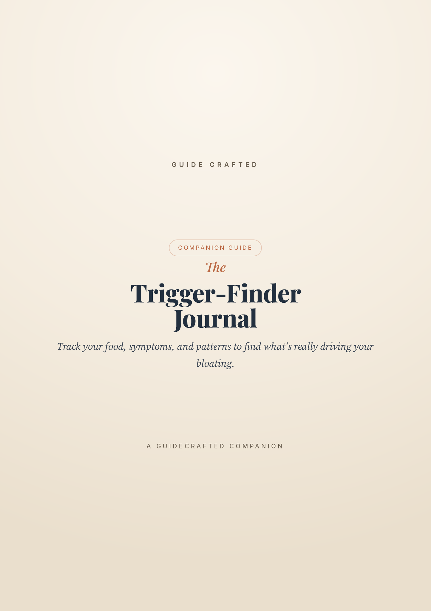 The Trigger-Finder Food & Symptom Journal — cover