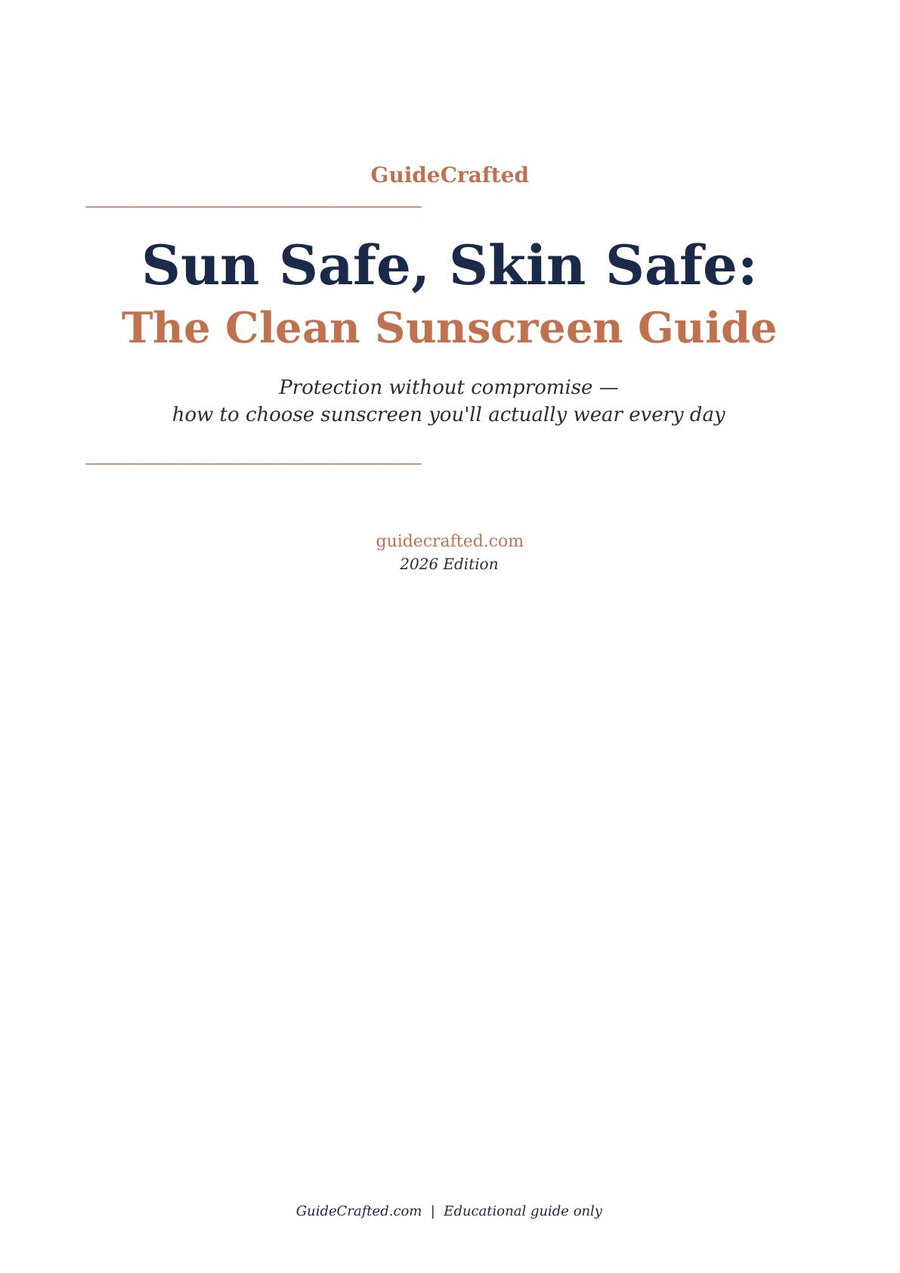 The Clean Sunscreen Guide — sample page 1