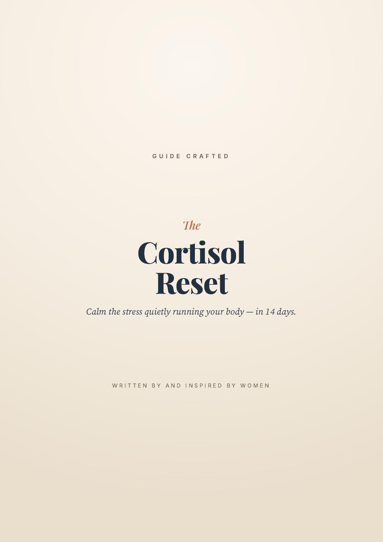 The Cortisol Reset — sample page 1