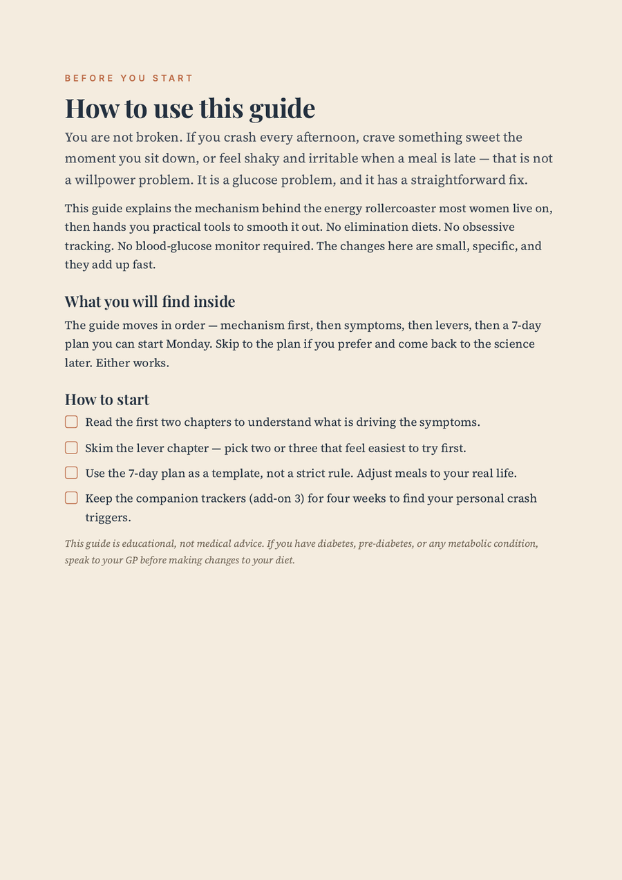 Blood Sugar Balance — sample page 2