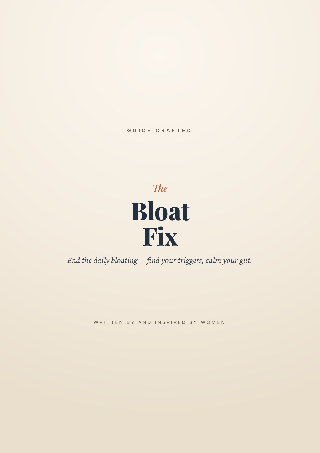 The Bloat Fix — sample page 1