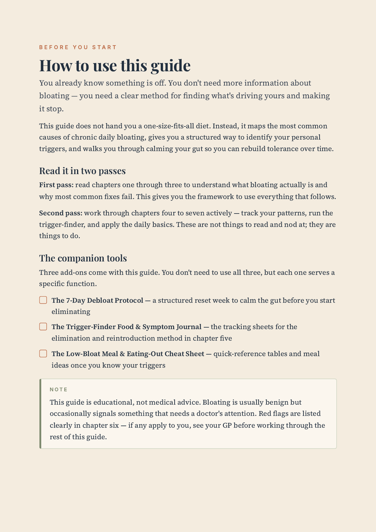 The Bloat Fix — sample page 2