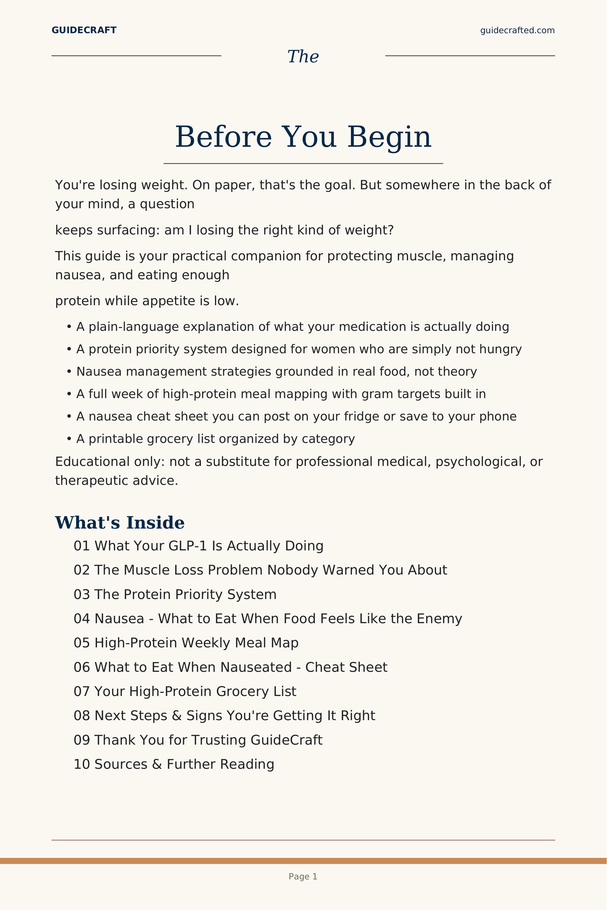 The GLP-1 Companion — sample page 2