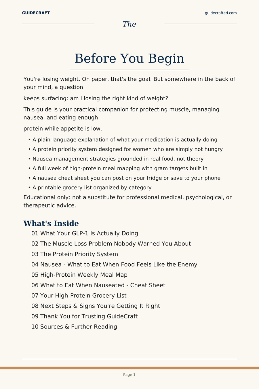 The GLP-1 Companion — sample page 2