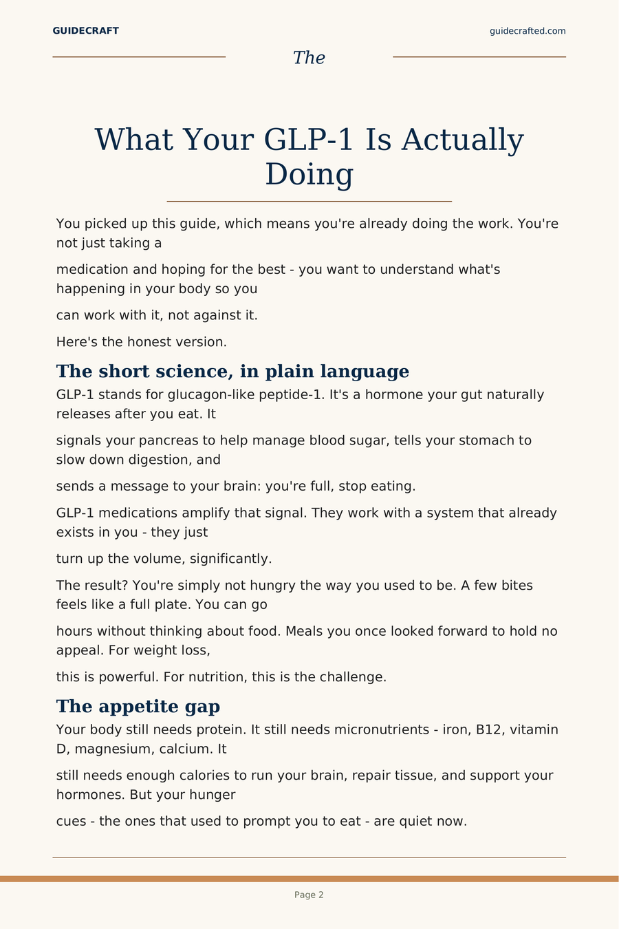 The GLP-1 Companion — sample page 3