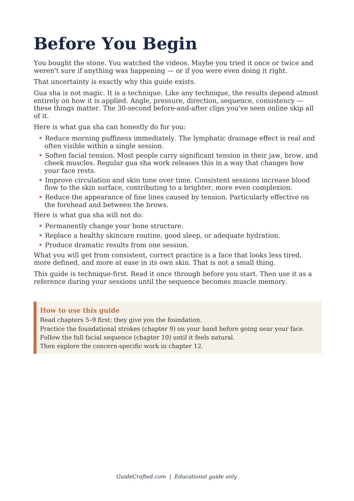 Mastering the Gua Sha Glow — sample page 2