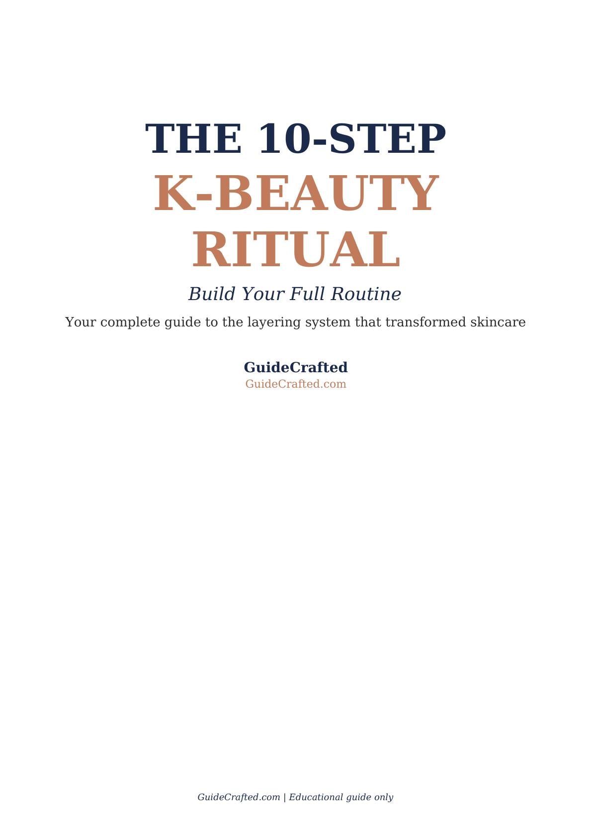 The 10-Step K-Beauty Ritual — sample page 1