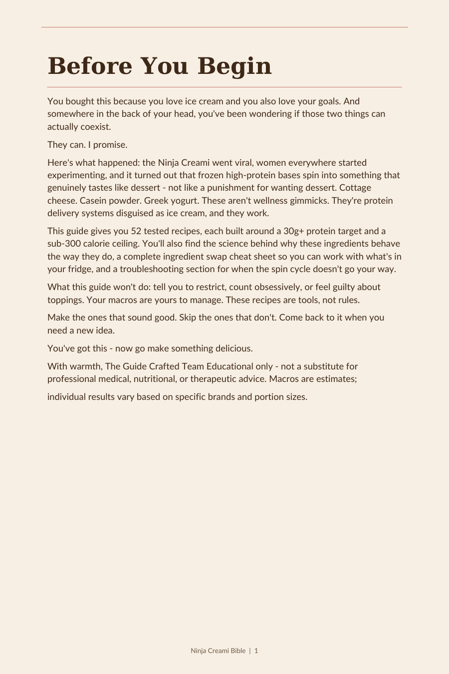 The Ninja Creami Bible — sample page 2