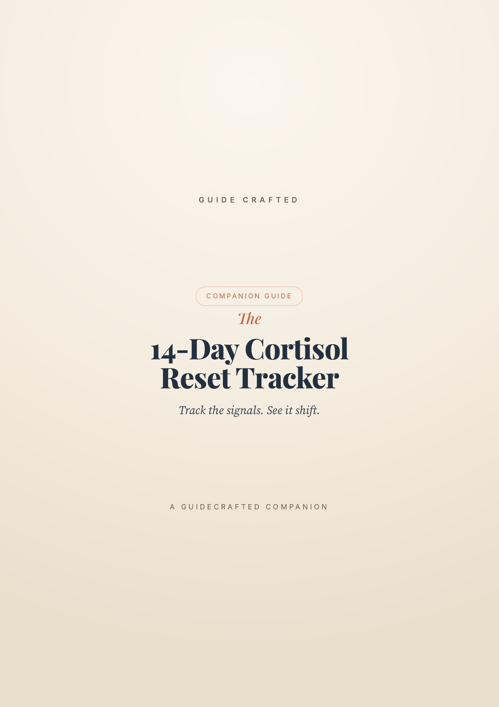 The 14-Day Cortisol Reset Tracker — cover