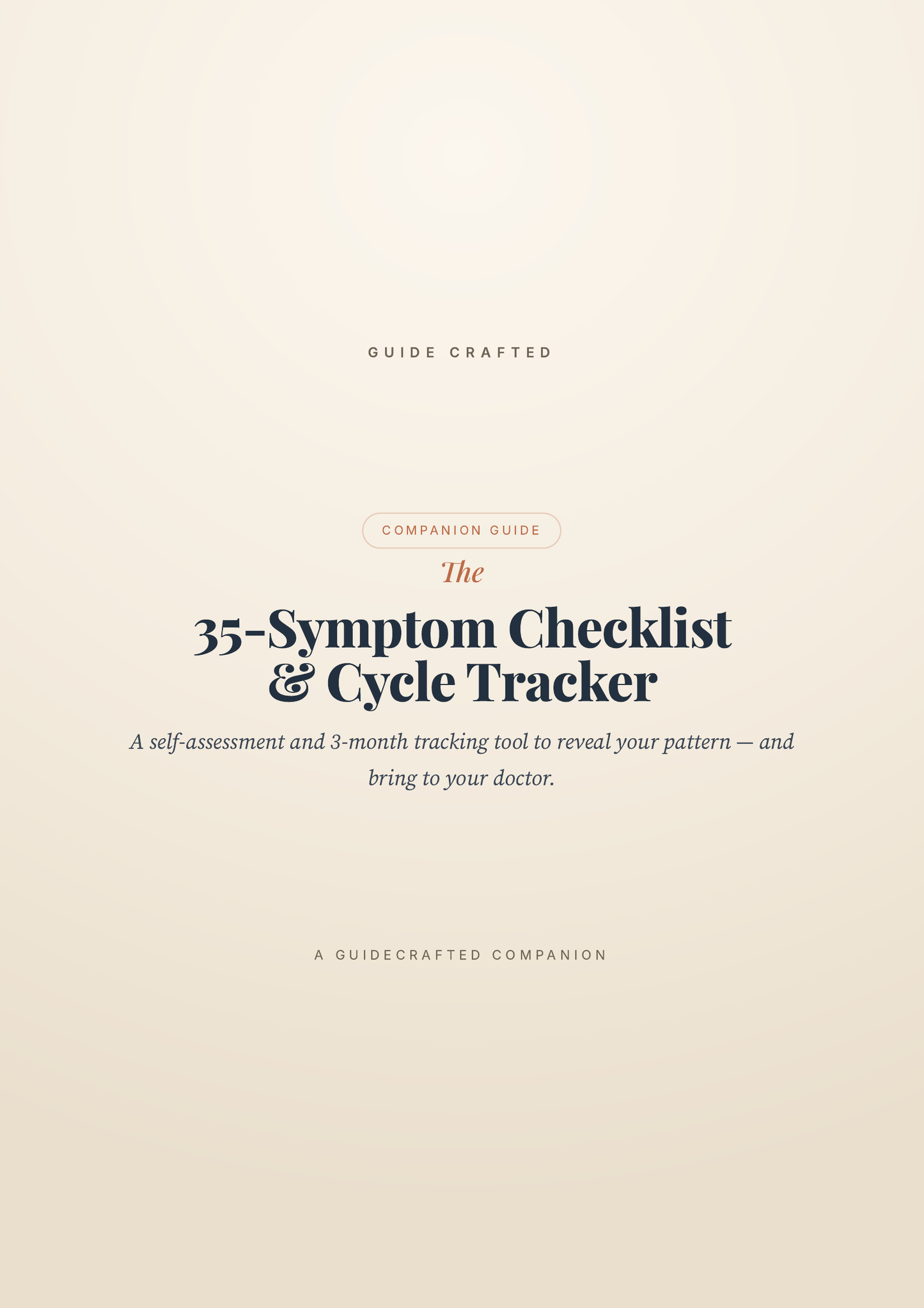 The 35-Symptom Checklist & Cycle Tracker — cover