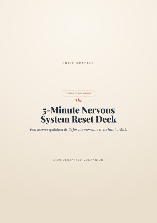 The 5-Minute Nervous System Reset Deck — cover