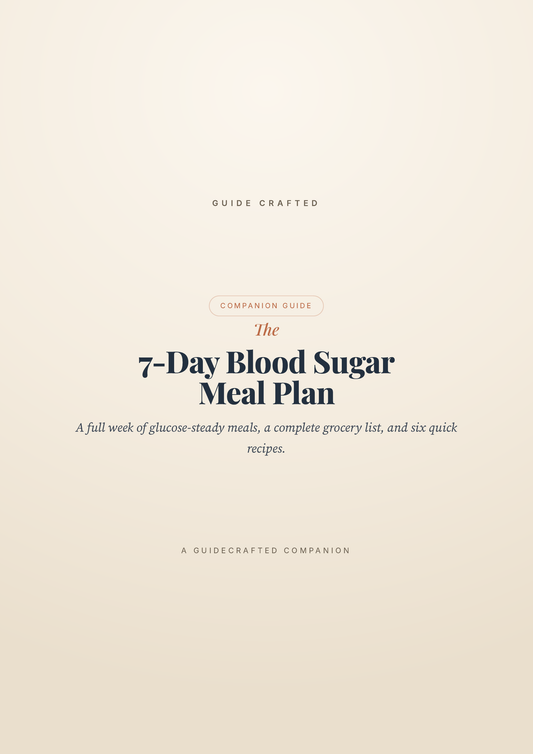The 7-Day Blood Sugar Meal Plan — cover