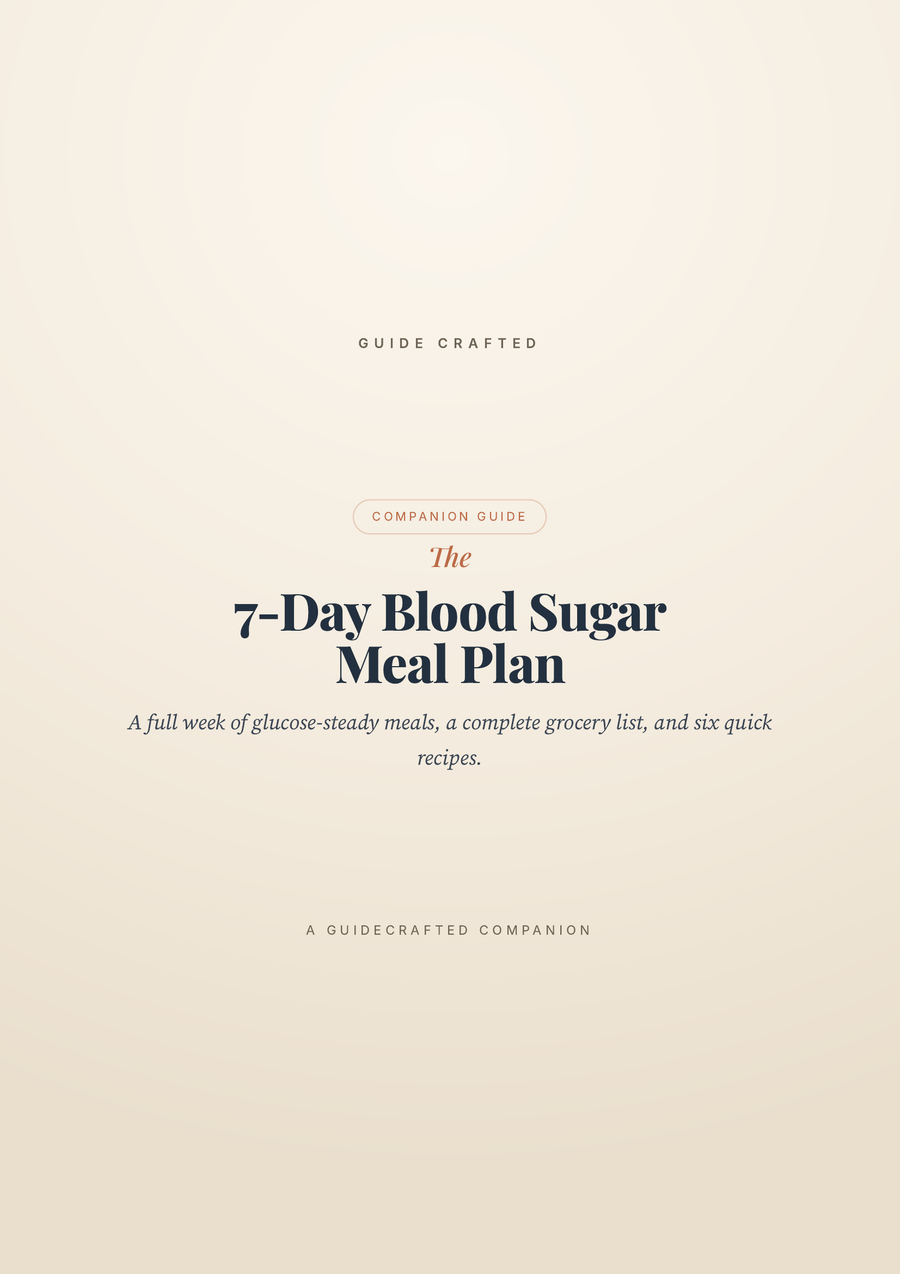 The 7-Day Blood Sugar Meal Plan — cover