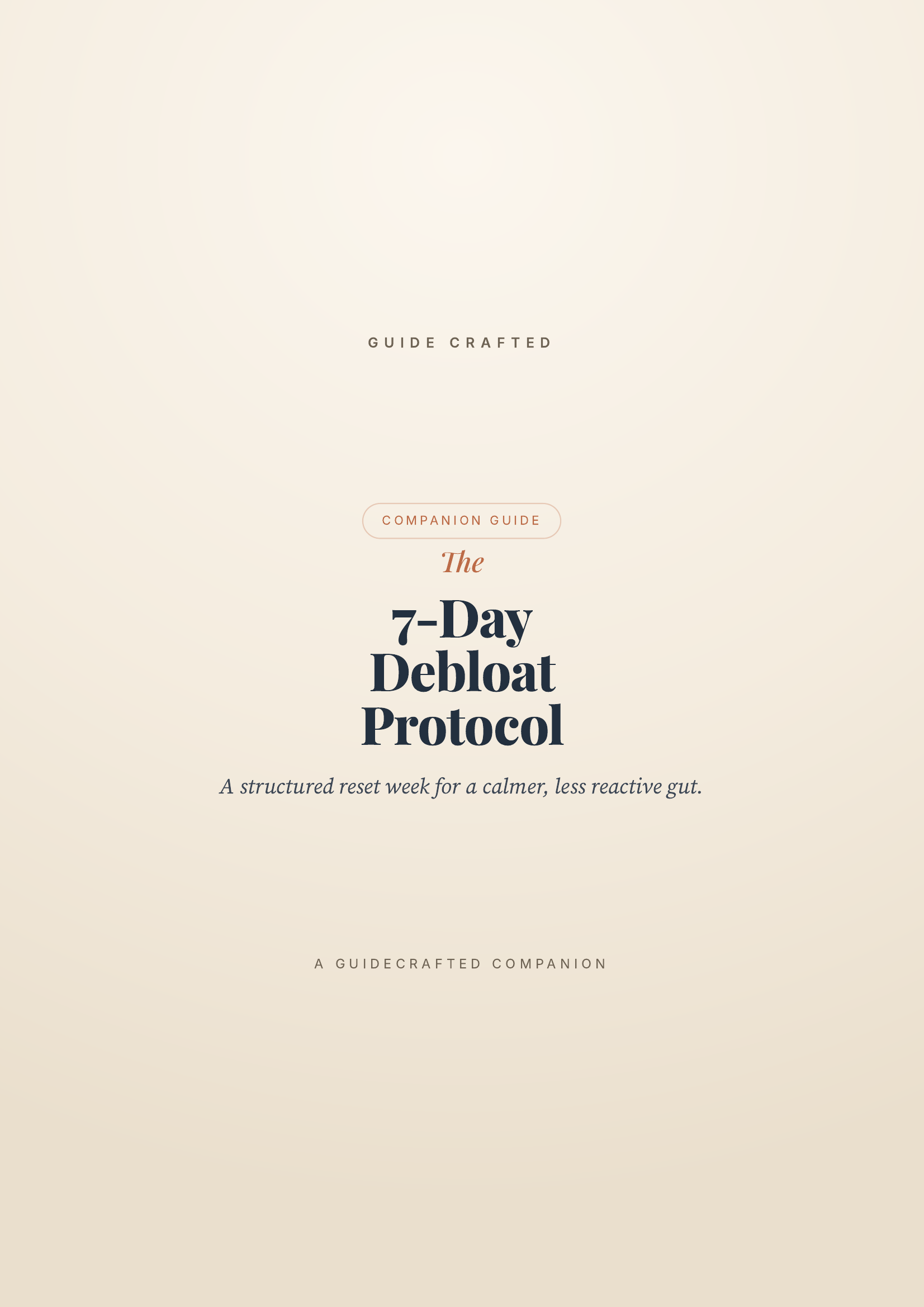 The 7-Day Debloat Protocol — cover
