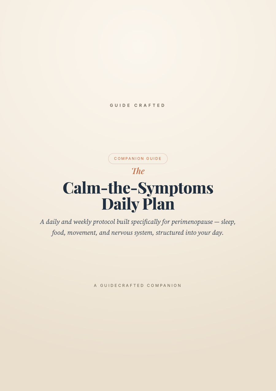 The Calm-the-Symptoms Daily Plan — cover