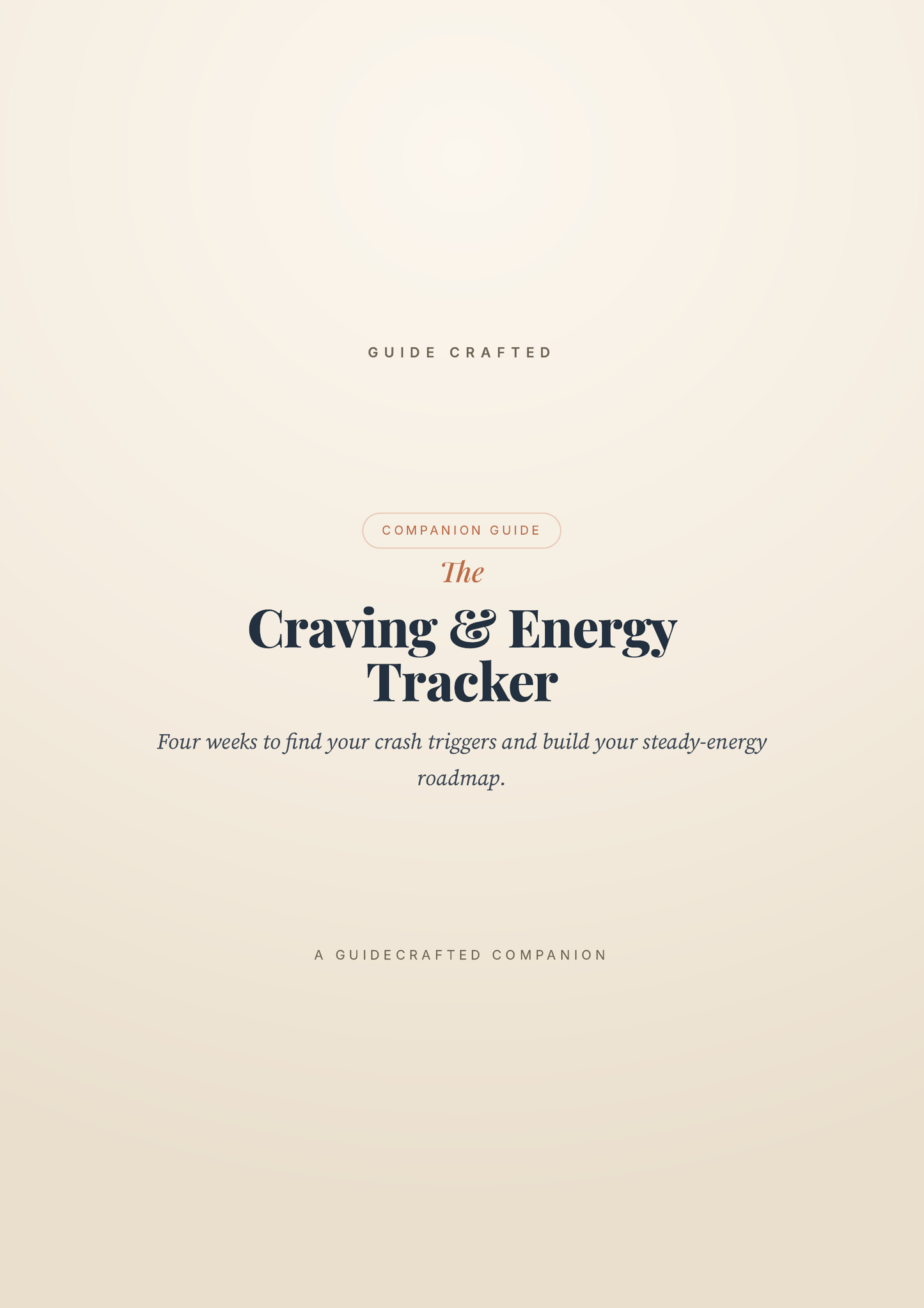 The Craving & Energy Tracker — cover