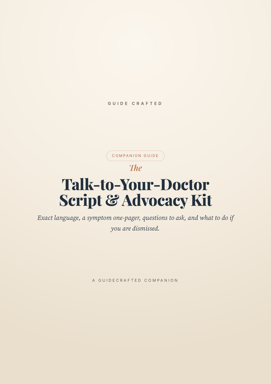 The Talk-to-Your-Doctor Script & Advocacy Kit — cover
