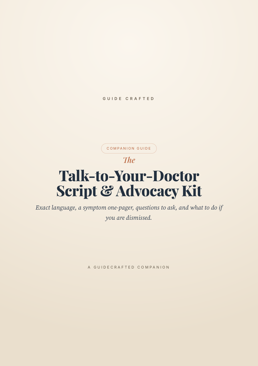 The Talk-to-Your-Doctor Script & Advocacy Kit — cover