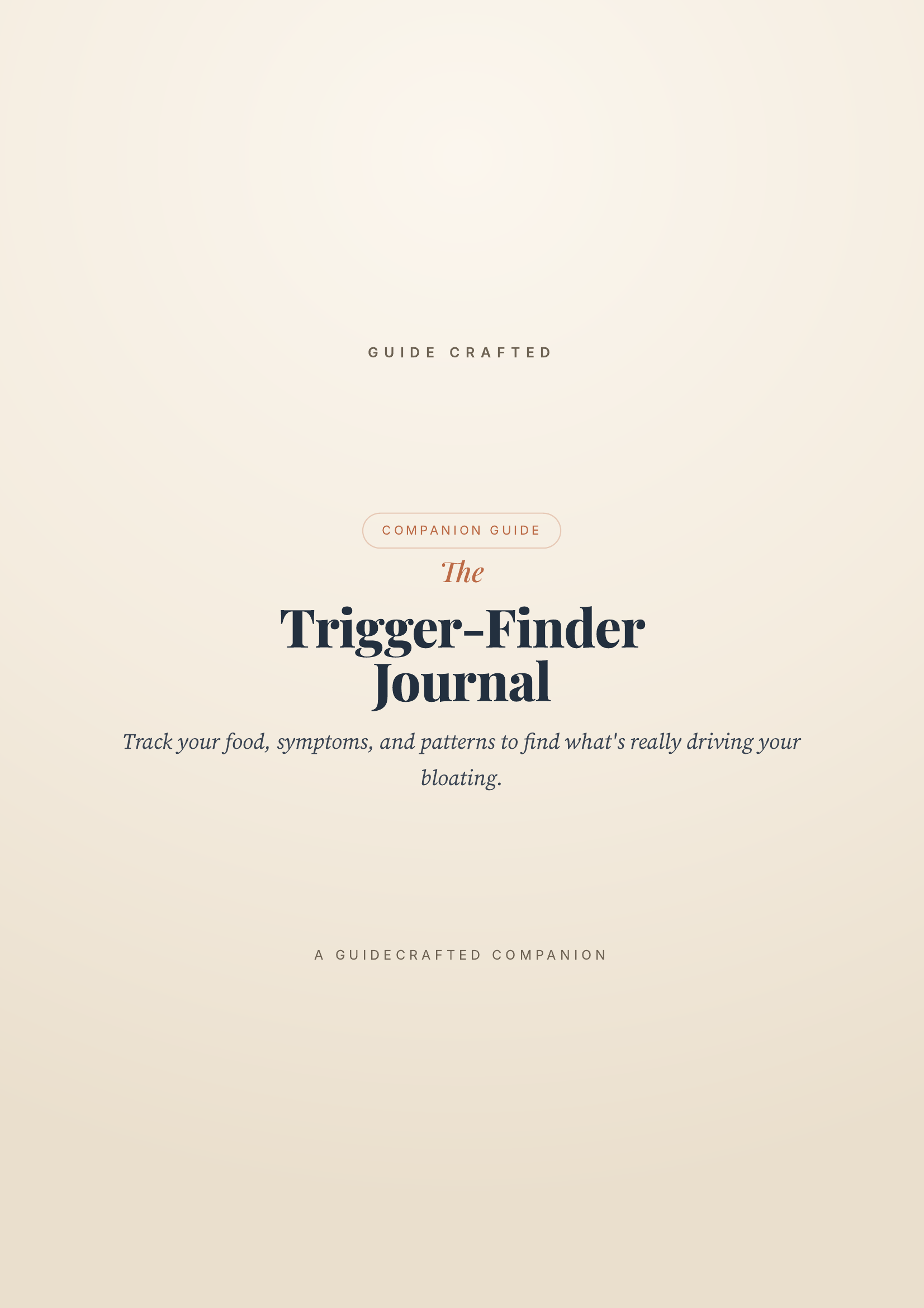 The Trigger-Finder Food & Symptom Journal — cover